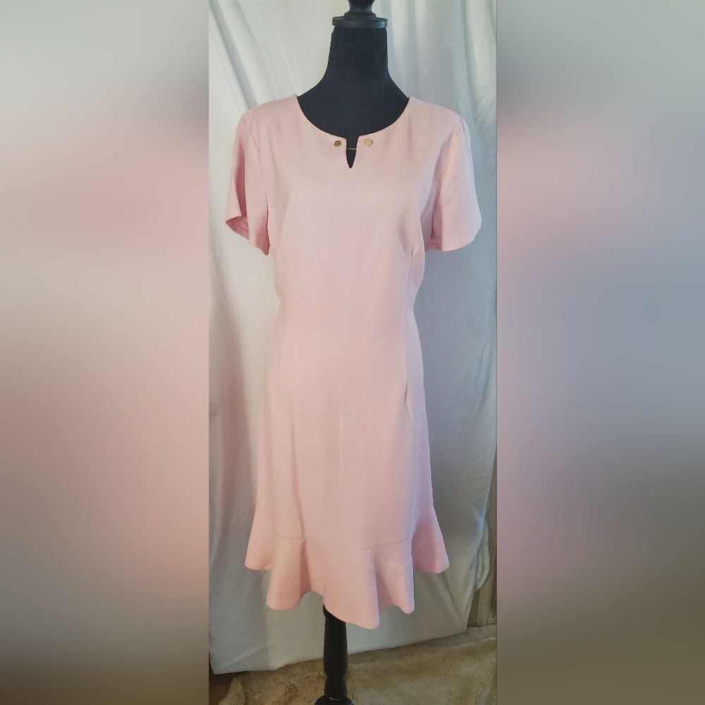 Talbots Soft Pink Midi Dress